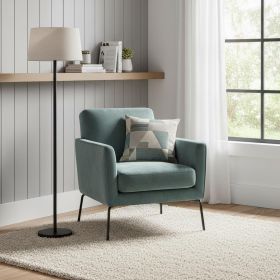 83" Steel Arc Floor Lamp With White Solid Color Empire Shade