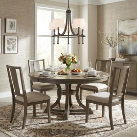 Kara 5-Light Oil-Rubbed Bronze Chandelier With Fabric Shades And Crystal Bobeches