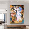 Hand Oil Painting Full Moon Abstract Original Abstract Painting Original Oil Painting Abstract Wall Art Canvas Living Room Decoration