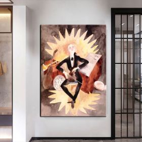 Hand Oil Painting Full Moon Abstract Original Abstract Painting Original Oil Painting Abstract Wall Art Canvas Living Room Decoration (style: 03, size: 100x150cm)