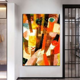 Hand Oil Painting Guitar On A Chair Abstract Original Abstract Painting Original Oil Painting Abstract Wall Art Canvas Living Room Decoration (style: 02, size: 100x150cm)