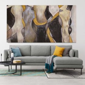 Original Acrylic Oli Painting Large Picture Canvas Art Oversize Handpaint Acrylic Painting Canvas Abstract (style: 01, size: 100x150cm)