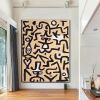 Hand Oil Painting Full Moon Abstract Original Abstract Painting Original Oil Painting Abstract Wall Art Canvas Living Room Decoration