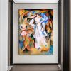 Hand Oil Painting Full Moon Abstract Original Abstract Painting Original Oil Painting Abstract Wall Art Canvas Living Room Decoration