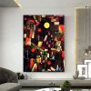Hand Oil Painting Full Moon Abstract Original Abstract Painting Original Oil Painting Abstract Wall Art Canvas Living Room Decoration