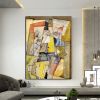 Hand Oil Painting Guitar On A Chair Abstract Original Abstract Painting Original Oil Painting Abstract Wall Art Canvas Living Room Decoration